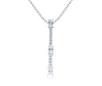 Shine Crystal Silver Necklaces SPE-3840